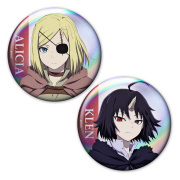 TVアニメ「クレバテス-魔獣の王と赤子と屍の勇者-」 ホログラム缶バッジ2個セット アリシア&クレン
