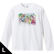 TVアニメ『CITY THE ANIMATION』 リブ付ロングスリーブTシャツ 南雲美鳥＆にーくら＆泉わこ Lサイズ
