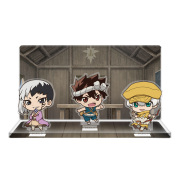 Ｄｒ．ＳＴＯＮＥ アクリルジオラマD[ゲン＆クロム＆羽京]