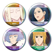 アニメ「えぶりでいホスト」 ホログラム缶バッジ4個セット シン＆ルイ＆ミオ＆おこのみ太郎