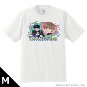 TVアニメーション『ガンバレ！中村くん！！』 Tシャツ 中村男久斗＆広瀬愛貴 WHITEver. Mサイズ