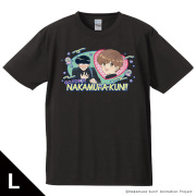 TVアニメーション『ガンバレ！中村くん！！』 Tシャツ 中村男久斗＆広瀬愛貴 BLACKver. Lサイズ