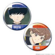 TVアニメーション『ガンバレ！中村くん！！』 メタリック缶バッジ2個セット 中村男久斗＆広瀬愛貴 場面写ver.