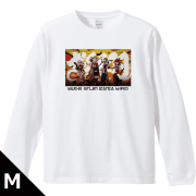 ガチアクタ リブ付ロングスリーブTシャツ ルド＆エンジン＆ザンカ＆リヨウ Mサイズ