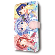 ご注文はうさぎですか？ BLOOM 手帳型スマートフォンケースB［チノ＆マヤ＆メグ］