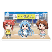 侵略！イカ娘 アクリルジオラマ［イカ娘＆栄子＆早苗］