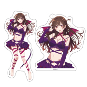 彼女、お借りします ダイカットステッカーセット 水原千鶴 小悪魔コスver.【描き下ろし】