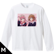 きみが死ぬまで恋をしたい リブ付ロングスリーブTシャツ シーナ&ミミ Mサイズ