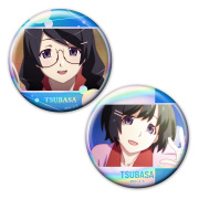 <物語>シリーズ ホログラム缶バッジ２個セット 羽川翼