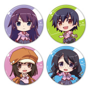 <物語>シリーズ 缶バッジ4個セット