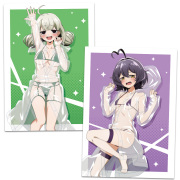 魔法少女にあこがれて クリアファイル 柊うてな&阿良河キウィ レインコート水着ver.【描き下ろし】