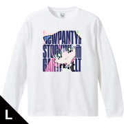 New PANTY & STOCKING with GARTERBELT リブ付ロングスリーブTシャツ ストッキング Lサイズ