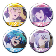 TVアニメ『ロックは淑女の嗜みでして』 メタリック缶バッジ4個セット りりさ&音羽&ティナ&環