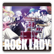 TVアニメ『ロックは淑女の嗜みでして』 アクリルコースター(スタンド付) りりさ&音羽&ティナ&環