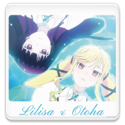 TVアニメ『ロックは淑女の嗜みでして』 アクリルコースター(スタンド付) りりさ&音羽