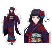 ロックは淑女の嗜みでして ダイカットステッカーセット 黒鉄音羽 振袖ver.【描き下ろし】