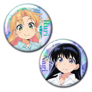 瑠璃の宝石 ホログラム缶バッジ2個セット 瑠璃＆凪