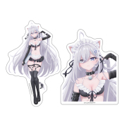 死亡遊戯で飯を食う。 ダイカットステッカーセット 幽鬼 ねこみみ水着メイド ver. 【描き下ろし】