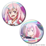 転生したらスライムだった件 オーロラ缶バッジ2個セット シュナ