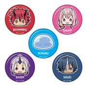 転生したらスライムだった件 ちゅるキャラミニ缶バッジ5個セットB［リムル（スライム）＆ベニマル＆シュナ＆シオン＆ソウエイ］