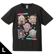 わたしが恋人になれるわけないじゃん、ムリムリ!（※ムリじゃなかった!?） Tシャツ れな子＆真唯＆紫陽花＆紗月＆香穂 デフォルメver. Lサイズ