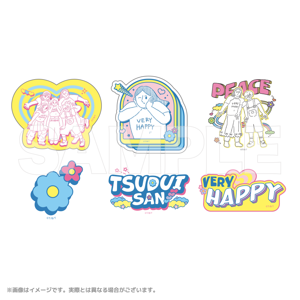 つづ井さん ダイカットステッカーセット