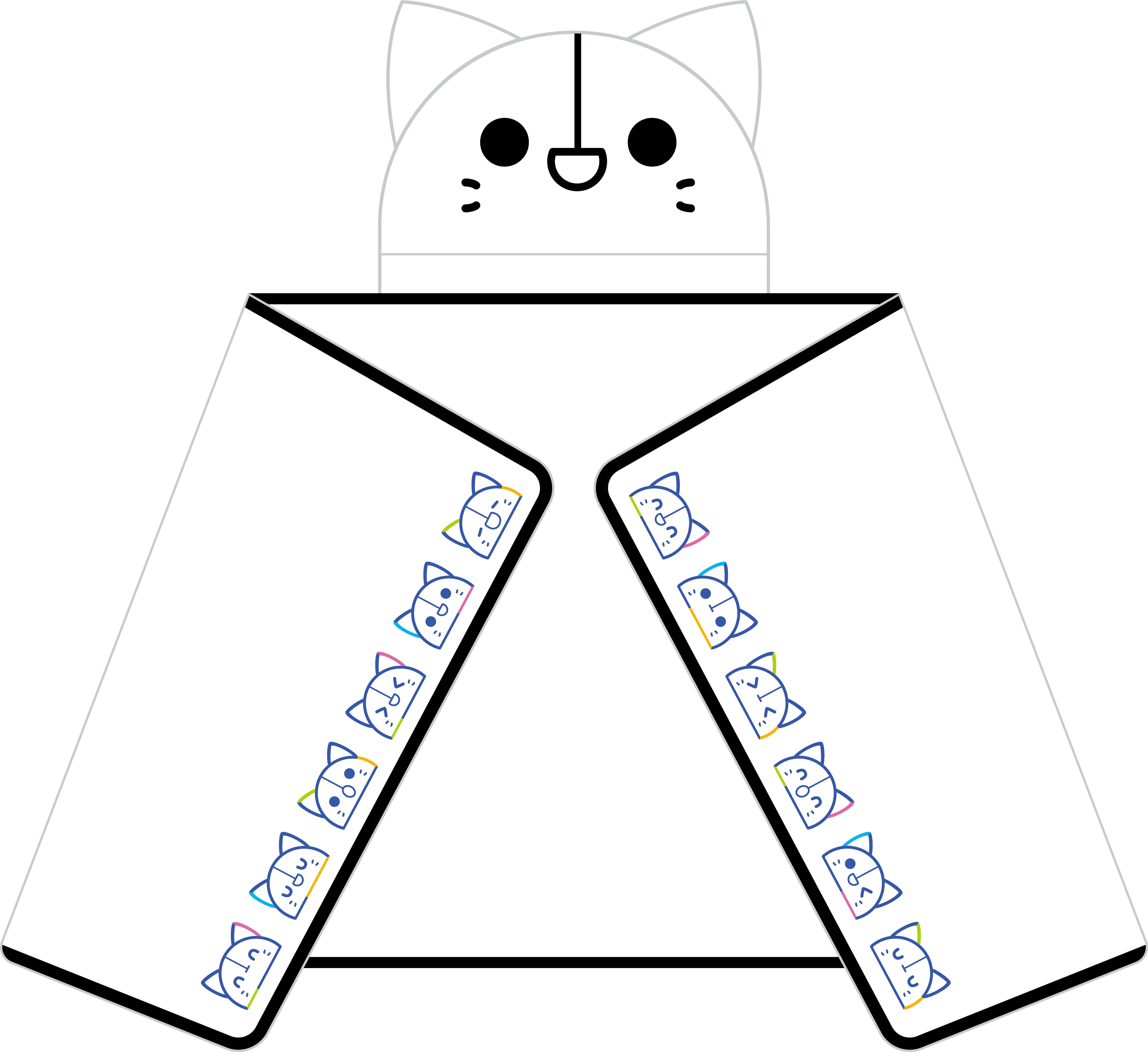 IRIAM　なりきりしらすフードタオル