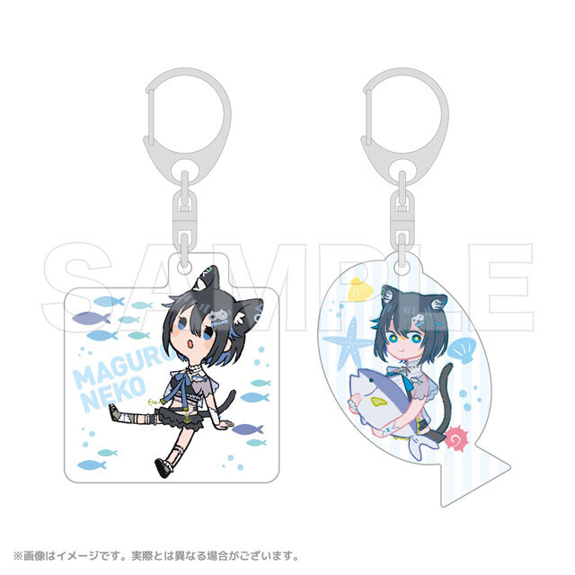 ＶＴｕｂｅｒ　真黒猫　アクリルキーホルダー