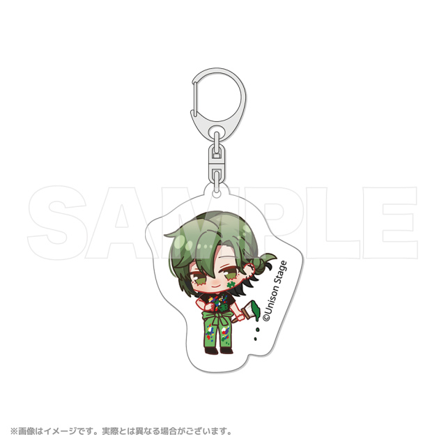 ゆにすて アクリルキーホルダー にら