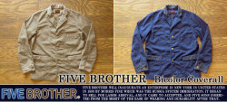 [FIVE BROTHER]ファイブブラザー-バイカラーカバーオール