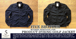 [FIVE BROTHER]ファイブブラザー-製品染めゴルフジャケット