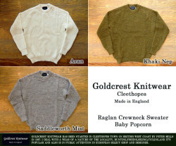 [Goldcrest Knitwear]ゴールドクレストニットウエア - ラグランクルーネックセーター