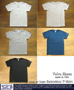 [VelvaSheen]ベルバシーン-ロゴ刺繍Tシャツ