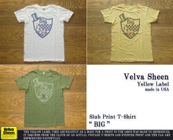 ベルバシーンイエローレーベル-スラブプリントTシャツ“BIG”