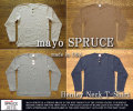 [mayo SPRUCE]メイヨースプルースコンチョボタンヘンリーネックTシャツ