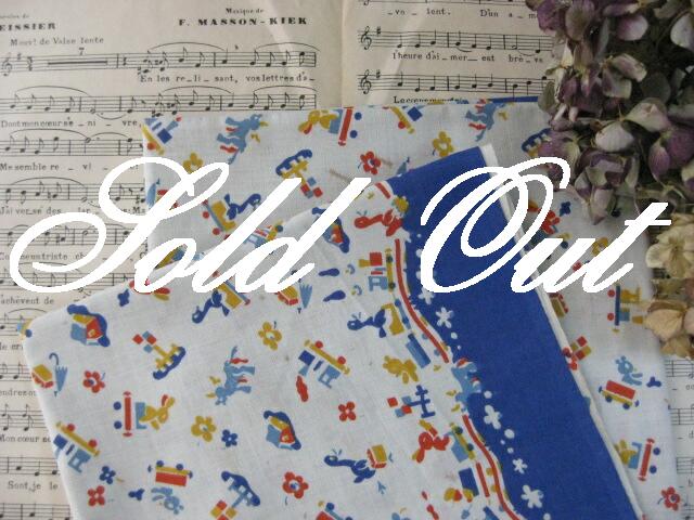 フレンチカットクロス（Bon voyage/Bleu）