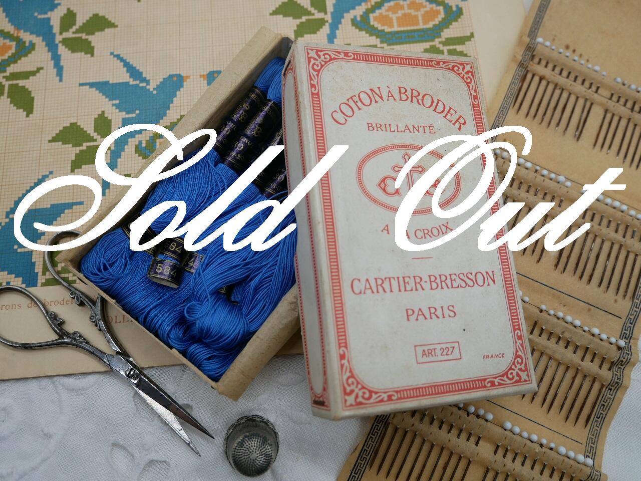 アンティークCARTIER-BRESSONボックス入り刺繍糸セット584