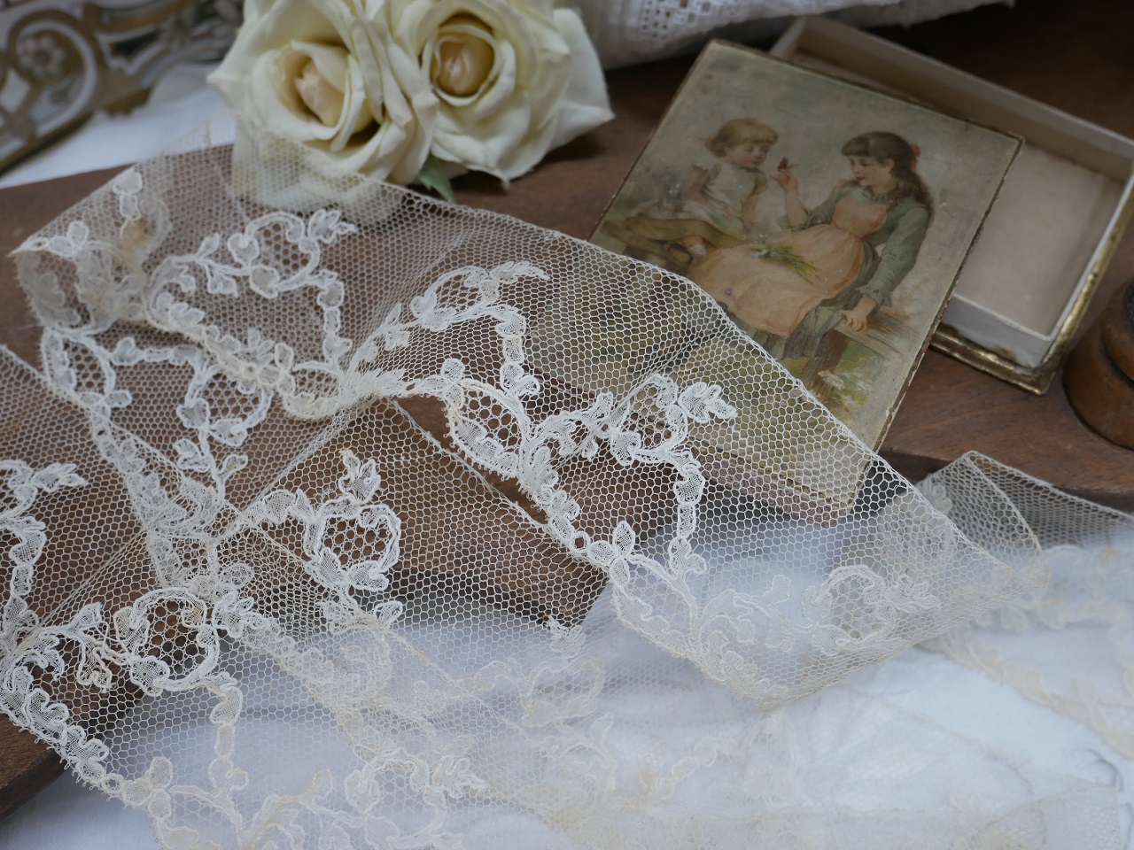 アンティークブリュッセルボビンレース