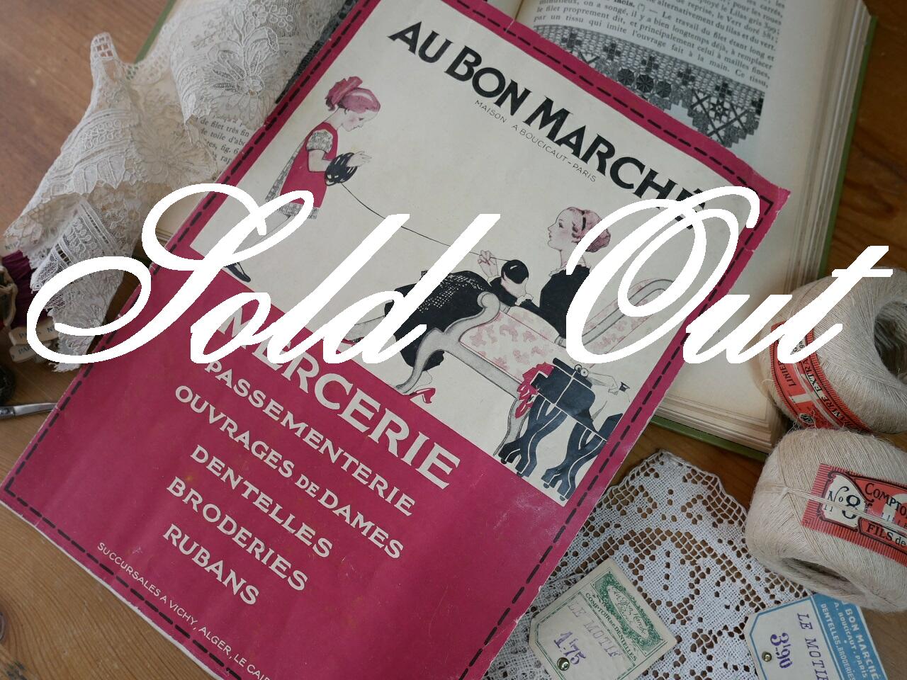 フランスアンティーク Au Bon Marche MERCERIE カタログ1925