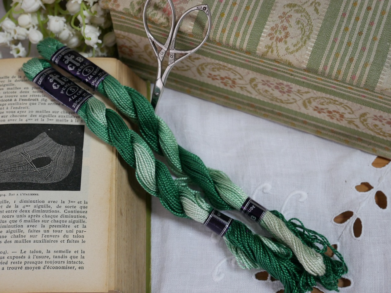 フランスCARTIER-BRESSON刺繍糸2本セット A