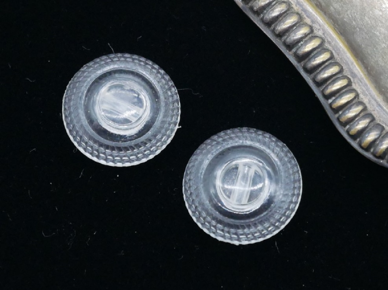 フランスヴィンテージシャンピニオンルーサイトボタン（直径1.5cm）