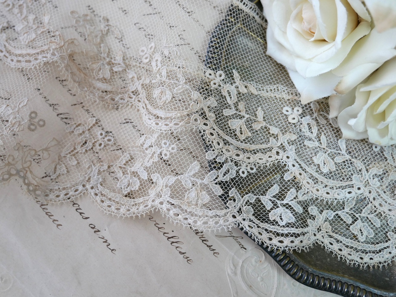 フランスアンティークチュールトリムレースB
