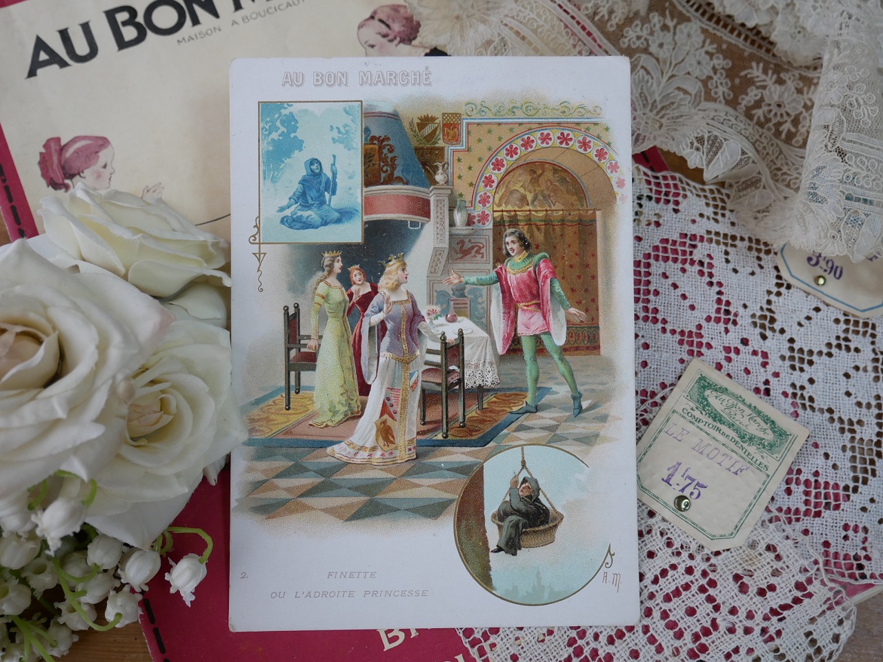 フランスアンティークボンマルシェカード L版 C-2