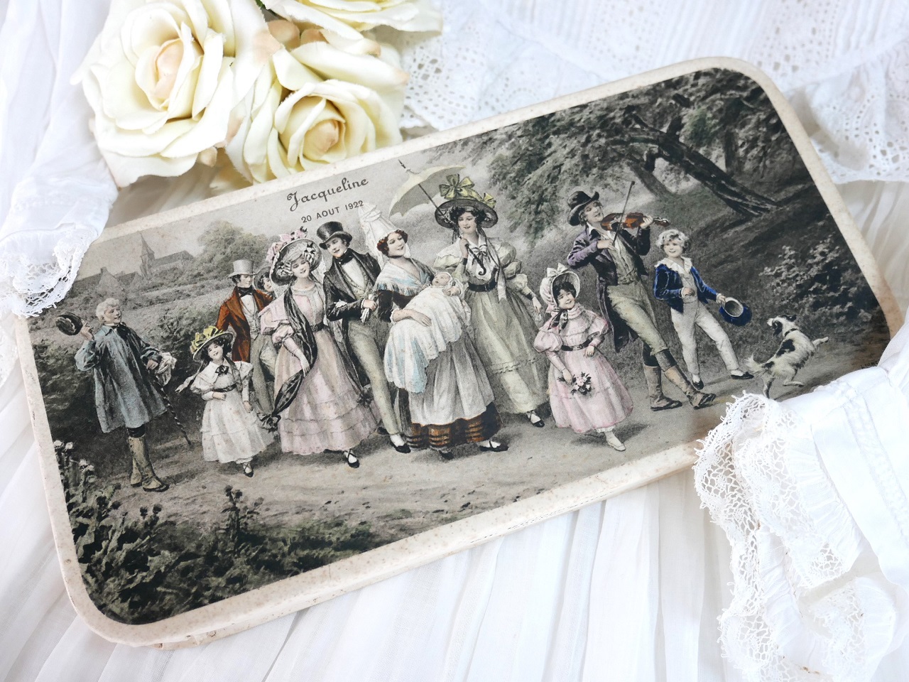 フランスアンティークドラジェボックス 1922.08.22