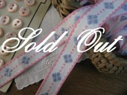 Ruban（Les fleurs/Pink et Bleu）