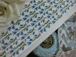 Ruban（Les tulipes/Bleu）