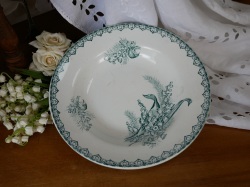 フランスアンティークSaint Amand すずらんスープ皿 C