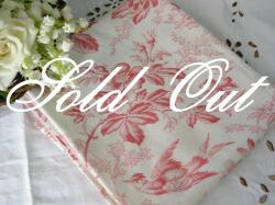 フランスアンティークファブリック（Rouge/トワレ柄）