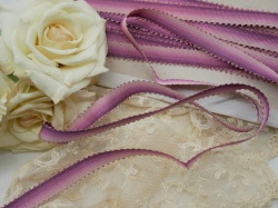 アンティーク細身グラデーションシルクリボン（パープル）