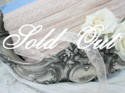 フランススカラップピンクボビンレース（カット販売）